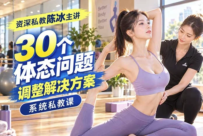 图片[1]-陈冰30个体态调整私教课-酷软