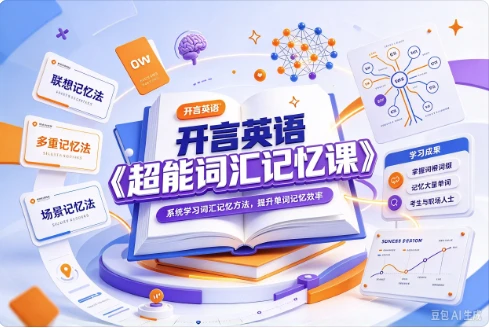 图片[1]-开言英语《超能词汇记忆课》-酷软